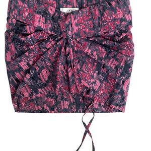 IRO Pink & Black Tie-Front Mini Skirt Size 0. Excellent $75.00. Sexy ❤️Chic